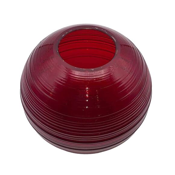 Vintage 1930s Imperial Glass Co. 5.5" Spun/Reeded Rose Bowl (#701) Ruby Red VGC - Picture 6 of 7
